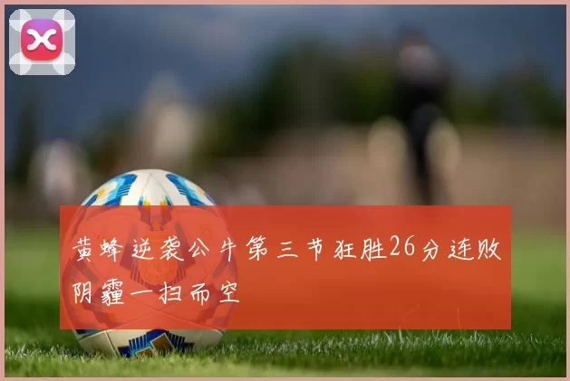 黄蜂逆袭公牛第三节狂胜26分连败阴霾一扫而空